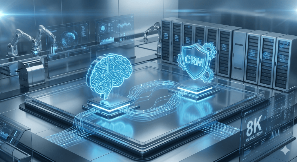 Infographic showing the workflow of AI lead generation via Zapier